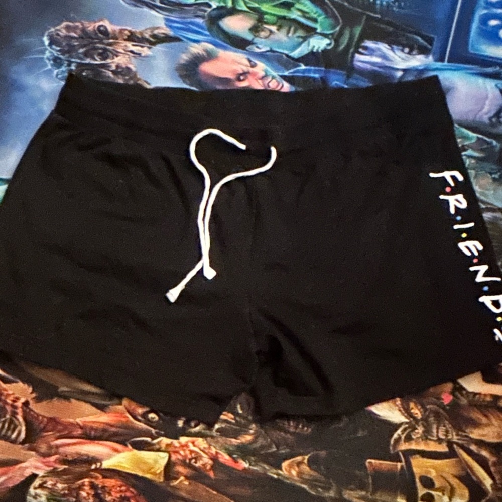 FRIENDS Black Apparel with White Label
